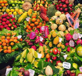 这就是西班牙La Boqueria的水果市场